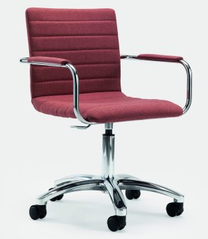 komfortabler Bürodrehstuhl gepolstert stufenlos höhenverstellbare Sitzschale