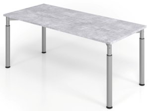 moderner Schreibtisch mit robuster Tischplatte in Beton-Dekor