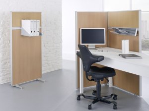 Büro-Raumteile und Sichschutwände 