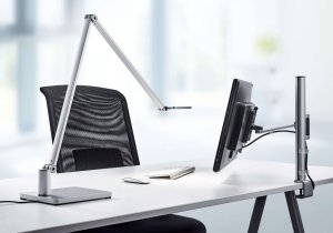 hochwertige Led-Schreibtischlampe mit massivem Standfuß