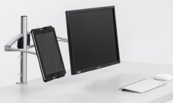 Tischhalterung für Tablet und Computermonitor