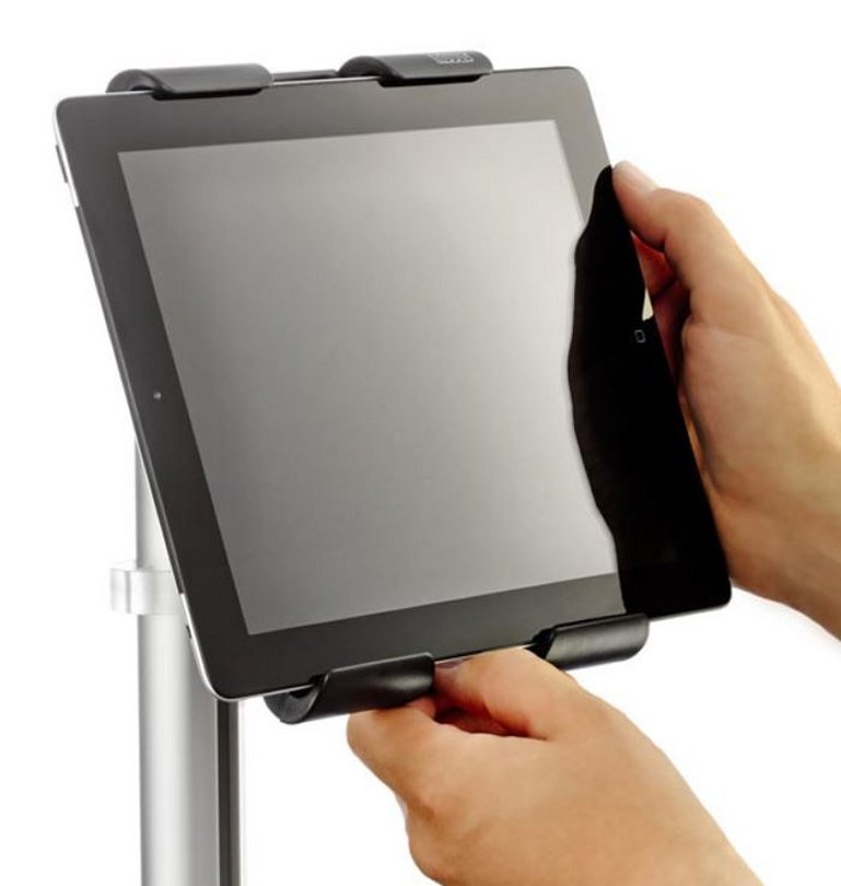 flexible Tablet-Klemmhalterung höhenverstellbar zur stabilen Schreibtischmontage