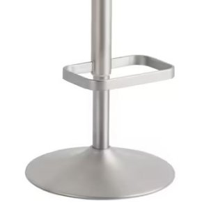 Barhocker mit stabilen Metallgestell in Chrom matt