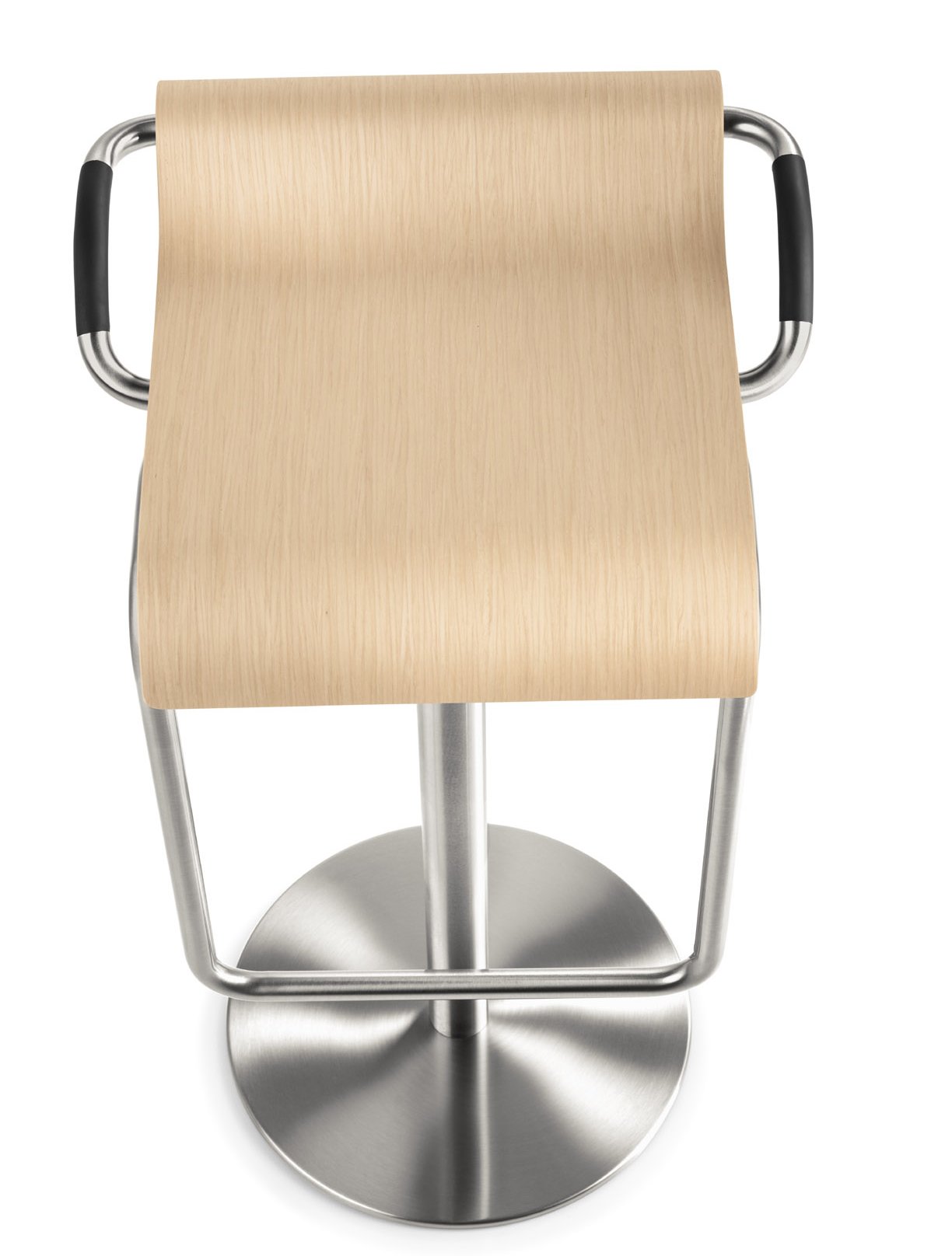 Eiche-Holzsitz-Barhocker ohne Rückenlehne
