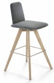Barhocker mit Eiche-Massivholz-Hockergestell