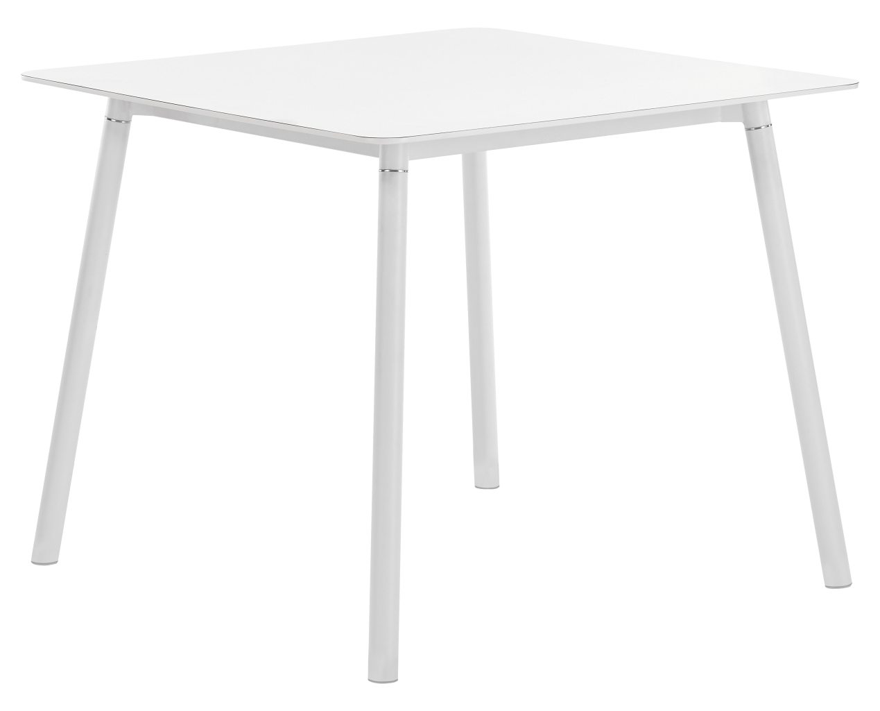 weißer Küchentisch stabil Metallgestell