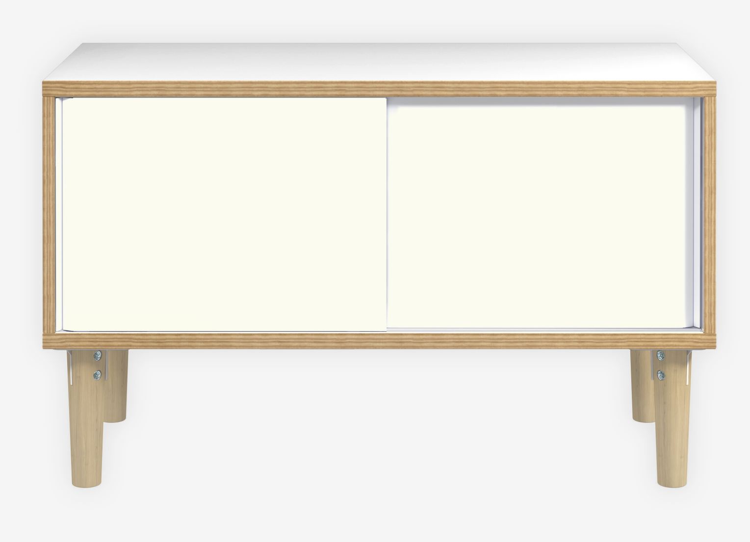 Poise weißes Homeoffice-Sideboard von Bisley