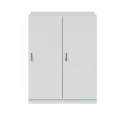 weißer Schließfachschrank