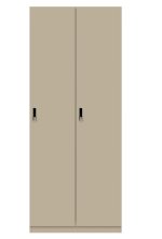 Schließfach-Garderobenschrank 2 Schließfächer