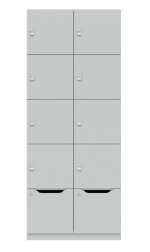 Schließfachschrank steingrau