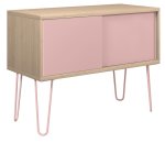 Sideboard Eiche / pastellpink