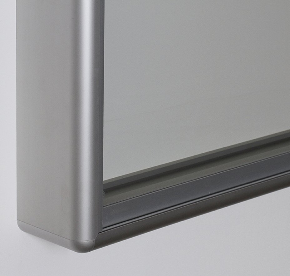 Innenbereich-Wandschaukasten mit gerundeten Aluminium-Profile