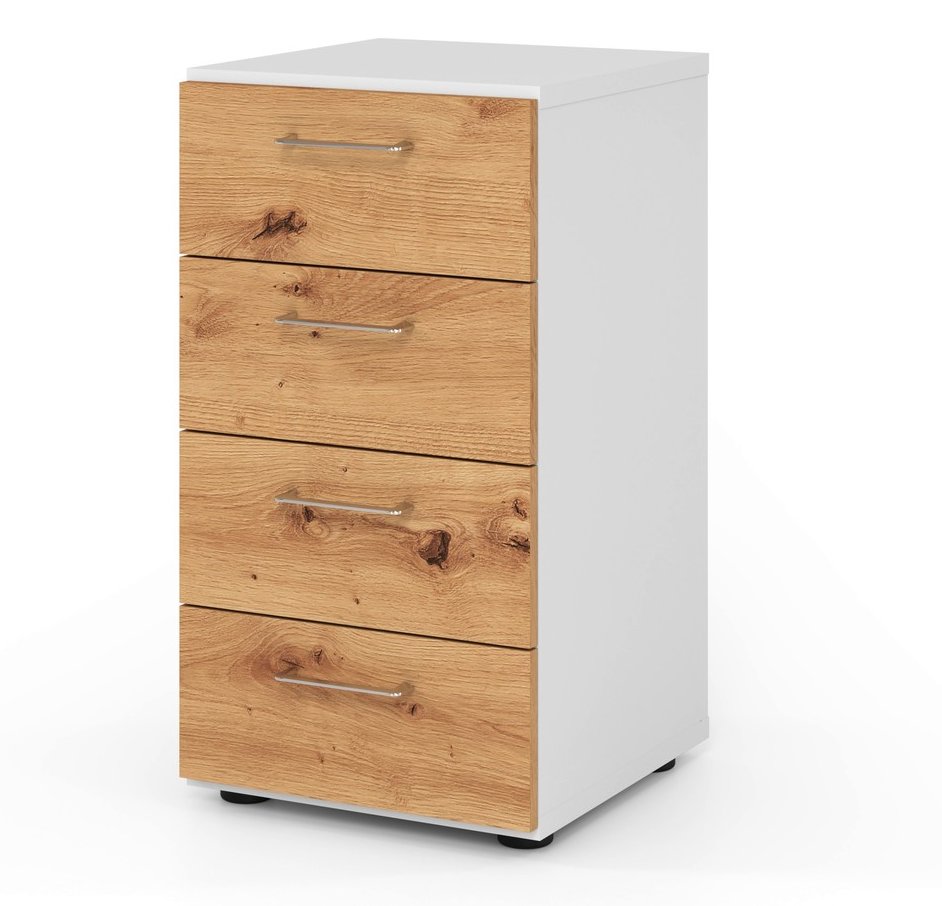 hochwertiger Schubladen-B&uuml;roschrank 80 x 75 cm mit 4 Schubladen