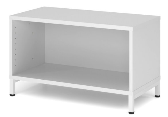 graphitfarbener Büro-Regalschrank in 1 Ordnerhöhe