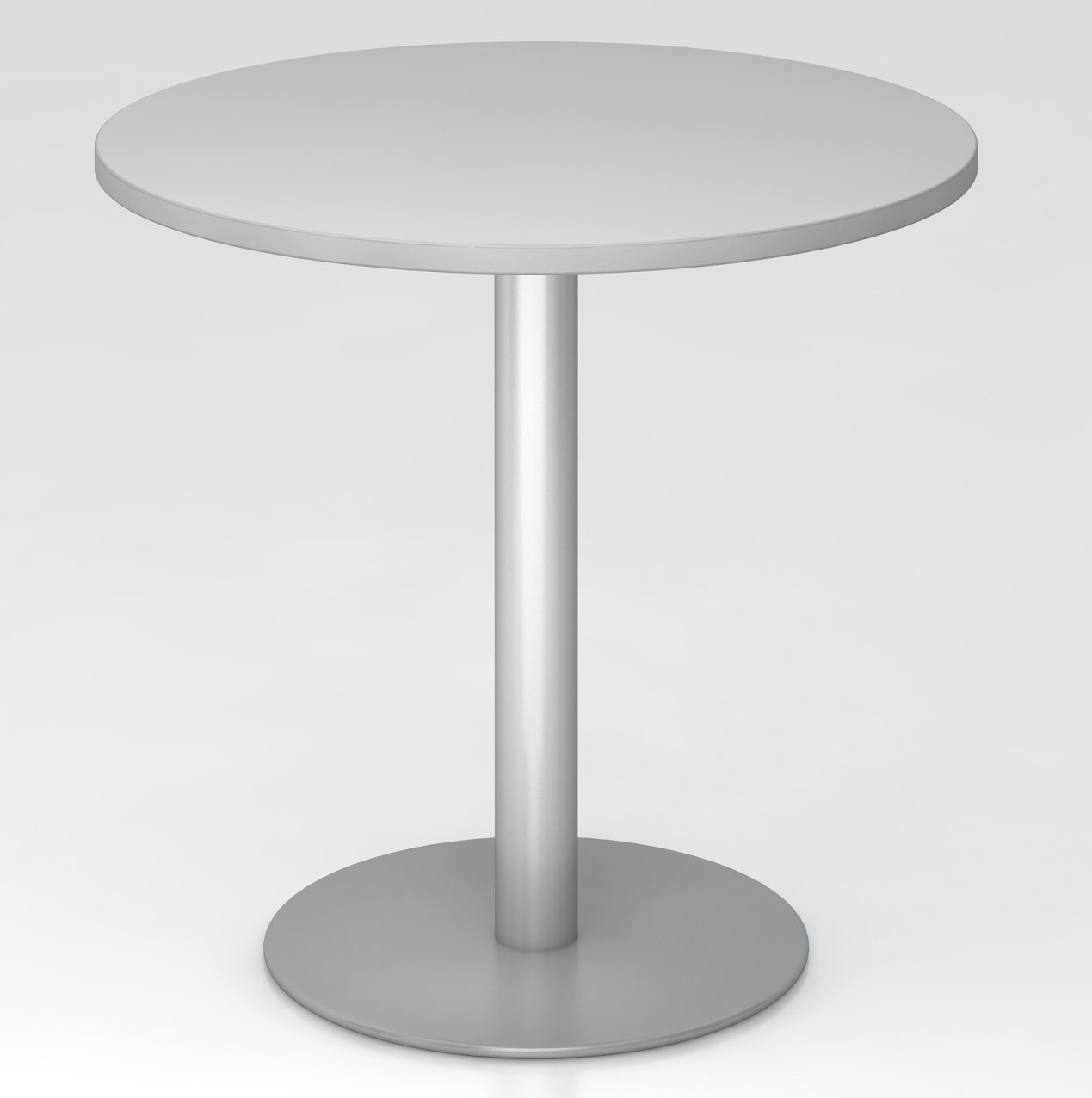 stabiler Meeting-Bistrotisch runde Tischplatte Durchmesser 80 cm