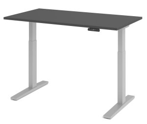 preiswerter robuster Sitz-Stehschreibtisch bis 120 cm höhenverstellbar