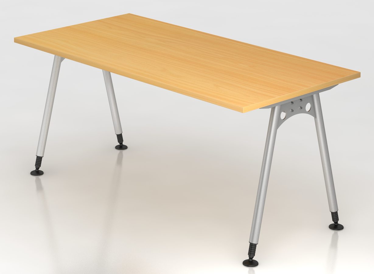 Schreibtisch mit verstellbarer Arbeitshöhe 68 bis 76 cm