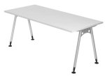 Schreibtisch 180 x 80 cm Tischplatte weiß