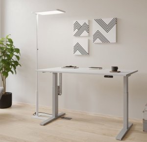 hochwertige LED-Schreibtisch-Stehlampe optimale Ausleuchtung Bildschirmarbeitsplatz