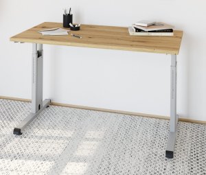 Schreibtisch mit schmaler Tischplatte für das Homeoffice