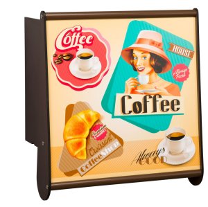Wandbar f&uuml;r Kaffee-Tee-Getr&auml;nke