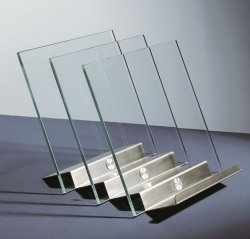 eleganter Zeitschriften-Katalog-Tischständer für die Rezeptionstheke