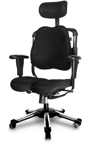 Gesundheits-Schreibtischstuh Entlastung der Wirbesäule durch beweglichen Sitz und ergonomisch geformter Rückenlehne