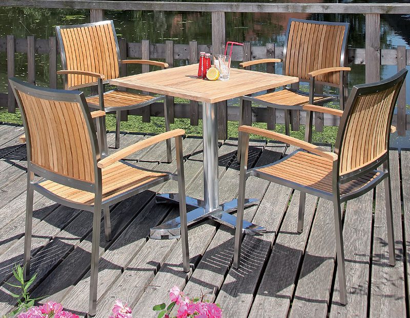 Outdoor Bistrotisch Mit Runder Tischplatte Durchmesser 70 Aussenbereich Geeignet