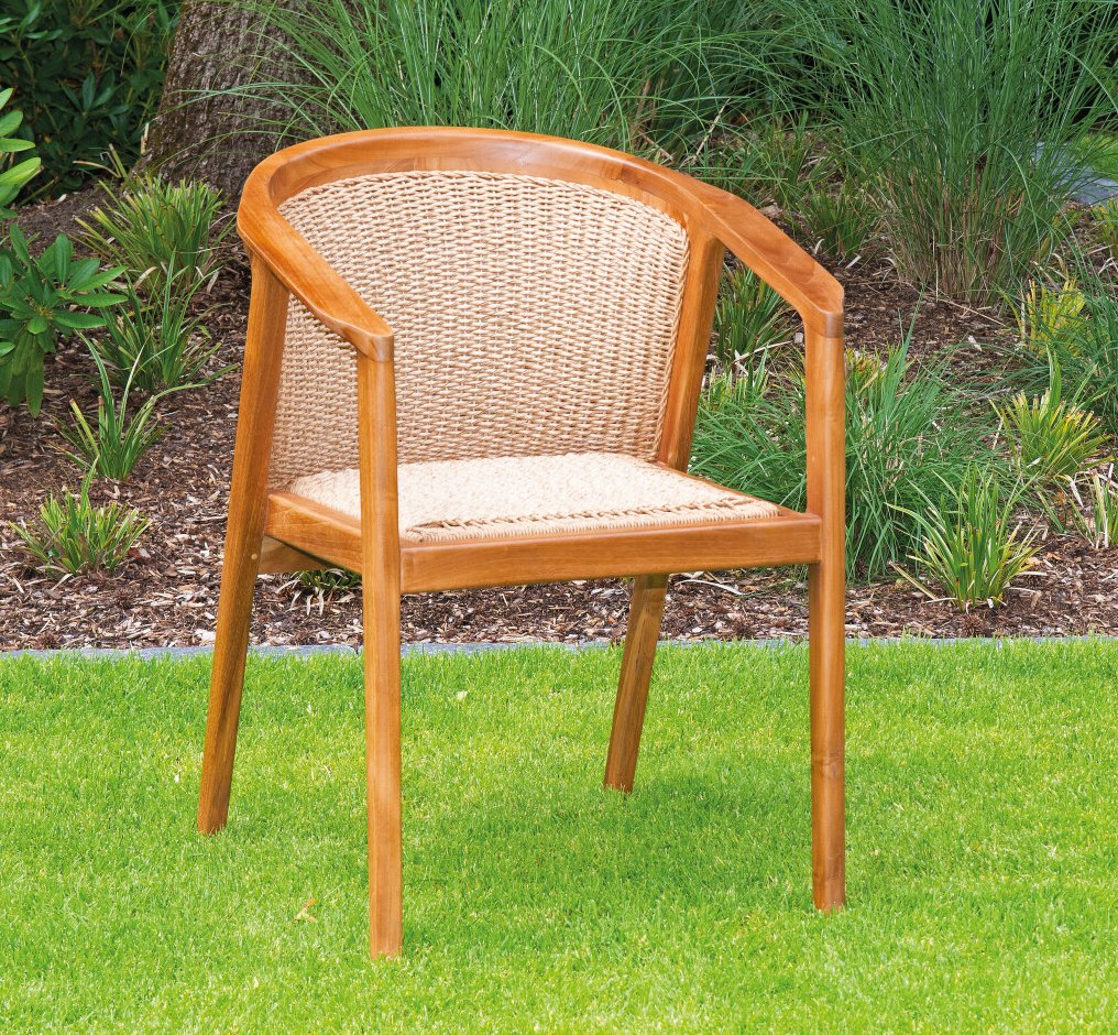 massiver bequemer Teak-Gartensessel