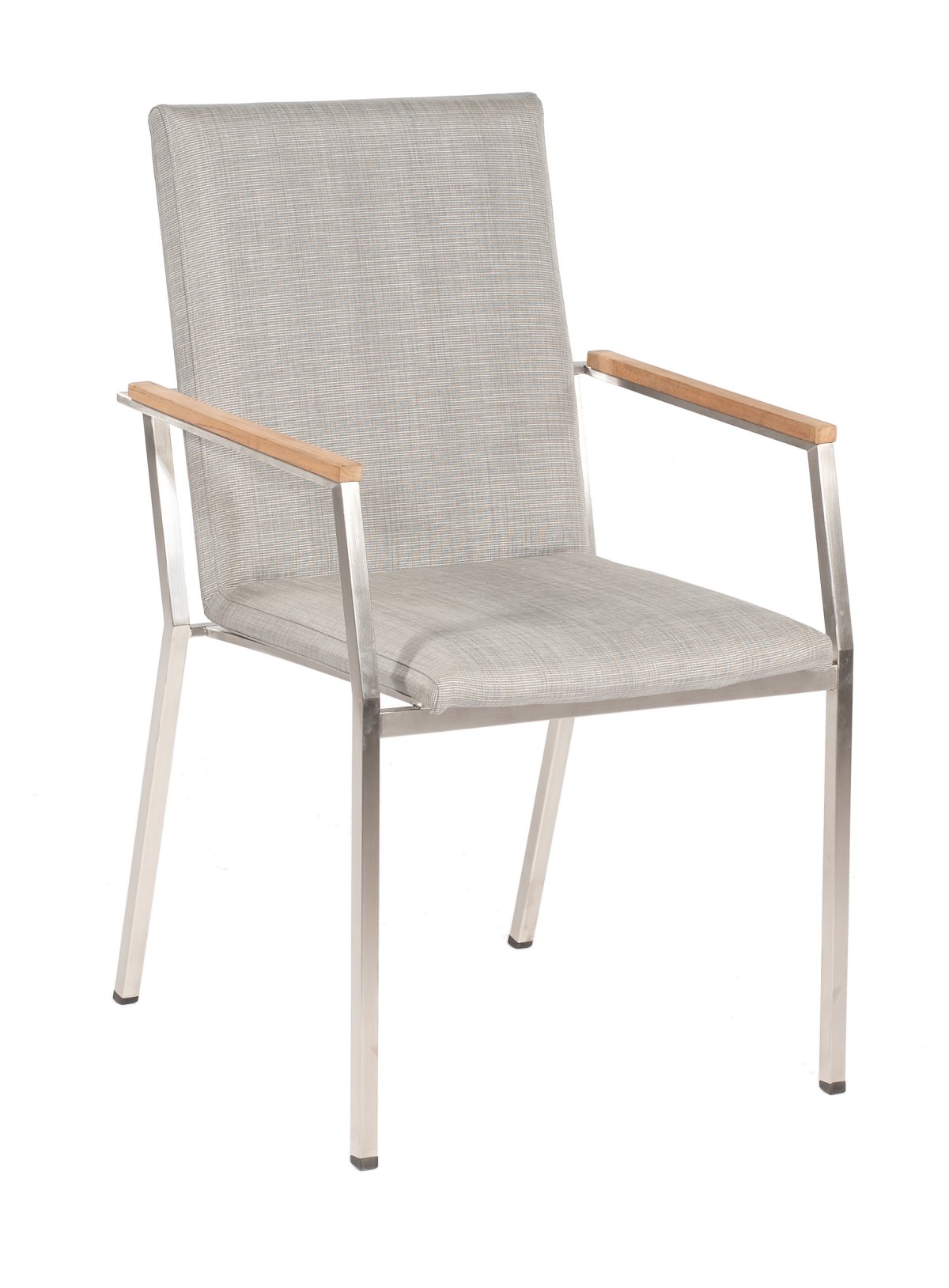 stapelbarer Terrassenstuhl aus hochweritgem Edelstahl