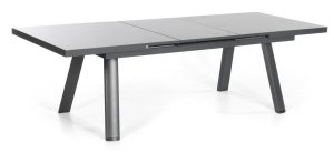 ausziehbarer Gartentisch massive Steinzeug-Tischplatte