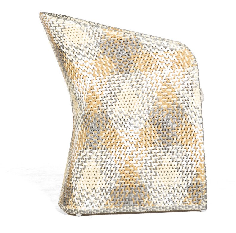 robuster Geflechtsessel für Garten und Terrasse