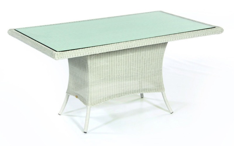 Bildvergrößerung : rechteckiger Geflechtmöbel-Gartentisch (Breite x