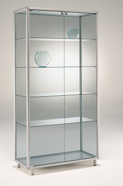 robuste Glasvitrine 78 x 41 x 183 cm