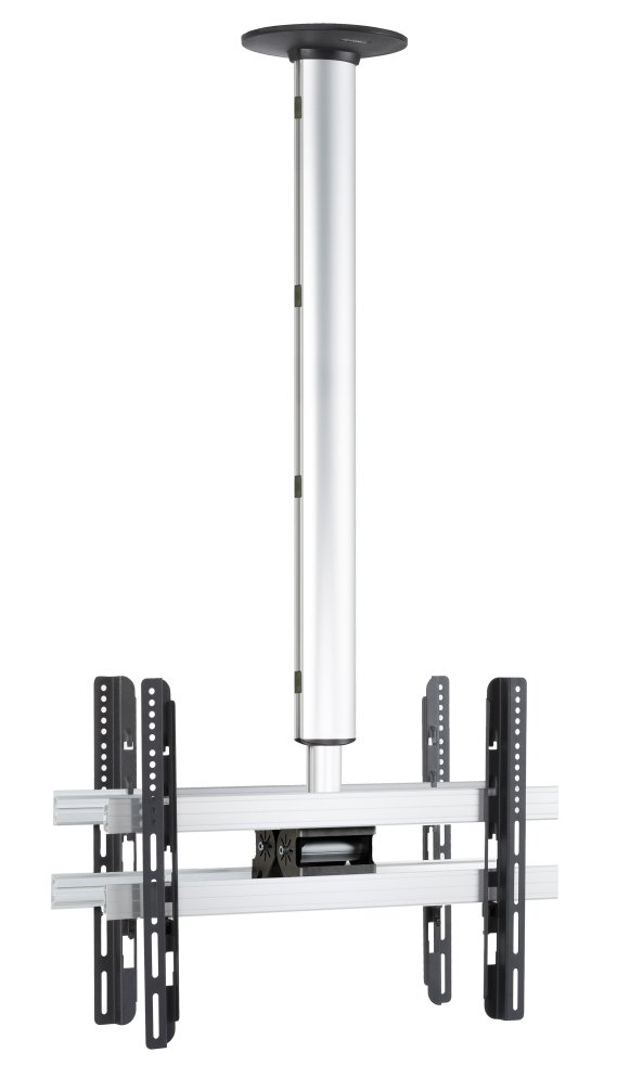 zweifache LED-Fernseher-Deckenhalterung drehbar und höhenverstellbar