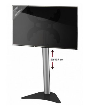 von 92 bis 127 cm (Bildschirmmitte) höhenverstellbarer TV-Standfuß