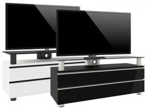 LED-Fernseher-Sideboard wahlweise schwarz oder weiß