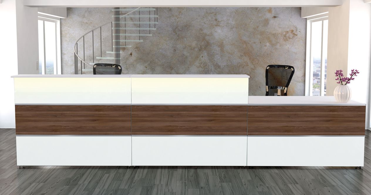 preiswerte Hotel-Rezeptionstheke mit Aufbau