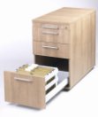 abschließbarer Hängeregister-Schreibtischcontainer