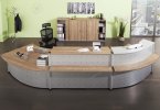 robuste und moderne Empfangstheke fürs Büro