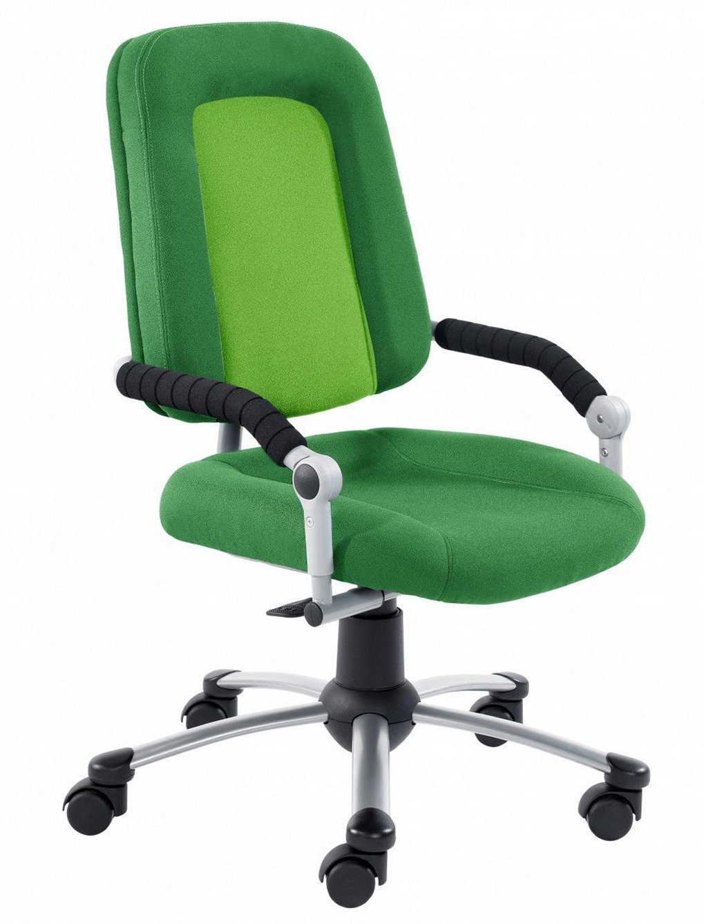 rückenschonender Schreibtischstuhl für Kinder Sitzbezug apfelgrün