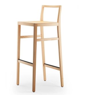 stabiler und langlebiger Barhocker aus Buche-Massivholz