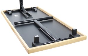 Seminar-Klapptisch mit Stapelklötze