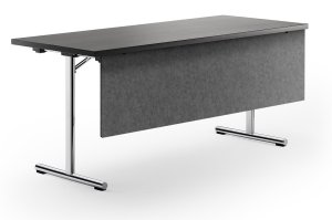 zusammenklappbarer Seminartisch mit Knieraumblende