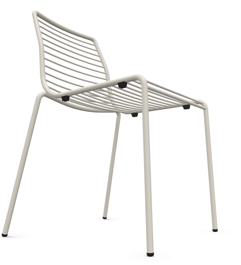 stapelbarer Gastro-Metallstuhl mit Stapelschutz