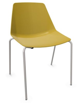 roubster Wartezimmer-Stuhl mit pflegeleichter Sitzschale stabil