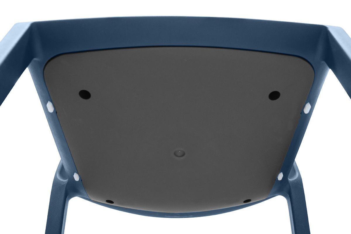 Monoblock-Kunststoffstuhl stapelbar mit Stapelschutz