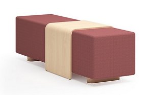 strapazierfähige Sitzbank für das Wartezimmer