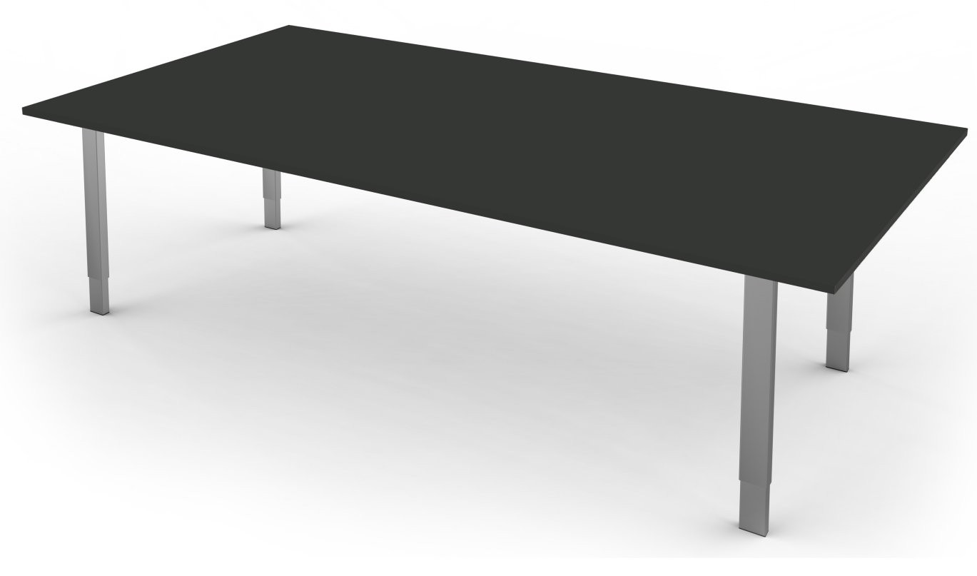 6 Personen-Besprechungstisch Tischplatte anthrazit sofort lieferbar