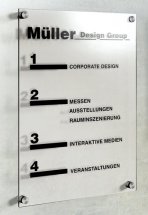 DIN A3-Acrylglas-Infoschild zur Selbstgestaltung